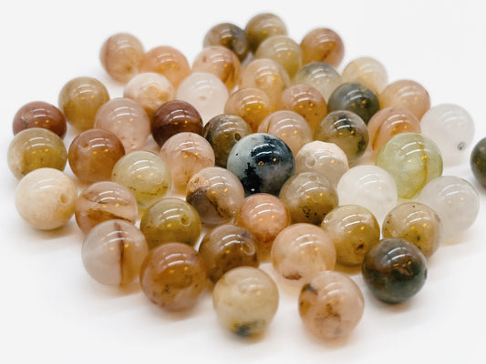 Perles d'Agathe Arc-en-ciel - 8-10 mm (Paquet de 50)