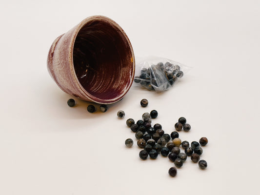 Perles de Jaspe facette marron - 6 mm (Paquet de 50)