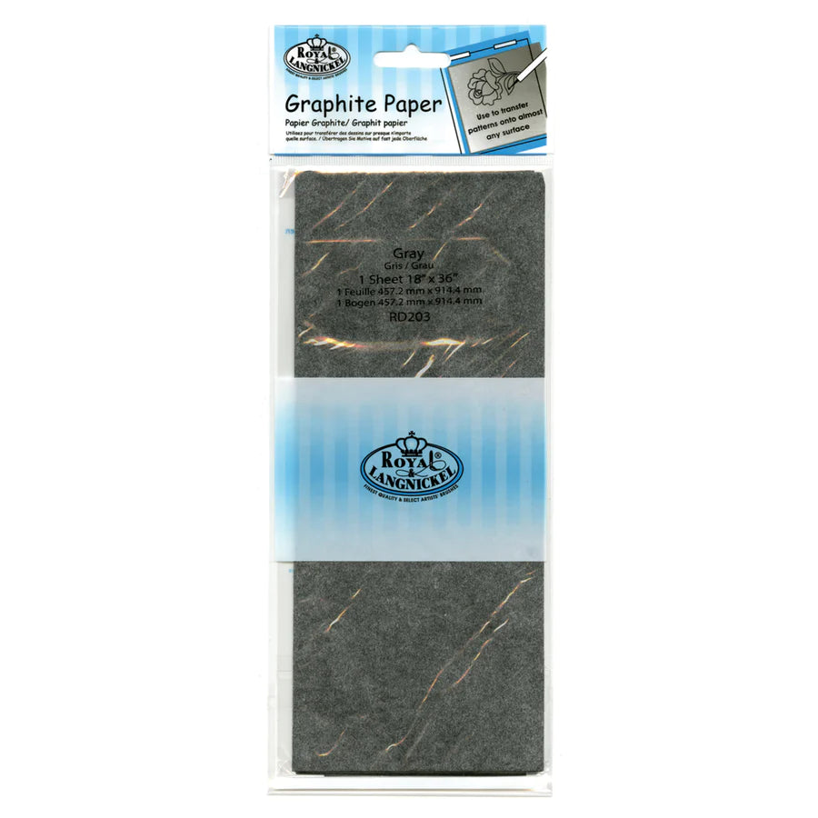 Feuille papier graphite - gris, 18 x 36 po - Royal-Langnickel