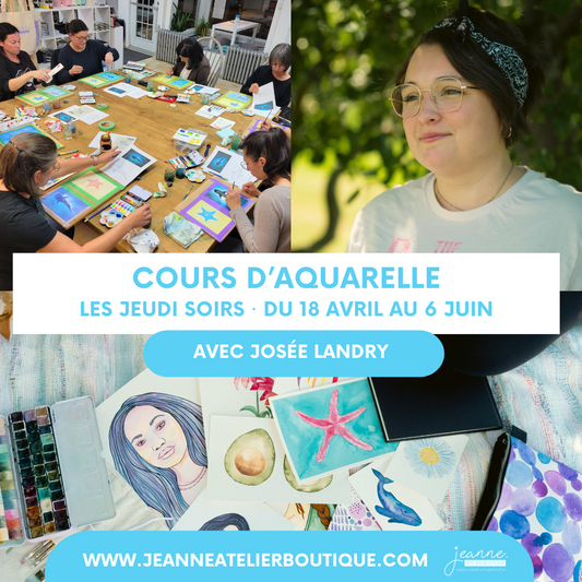 Cours d'aquarelle avec Josée Landry - Printemps 2024