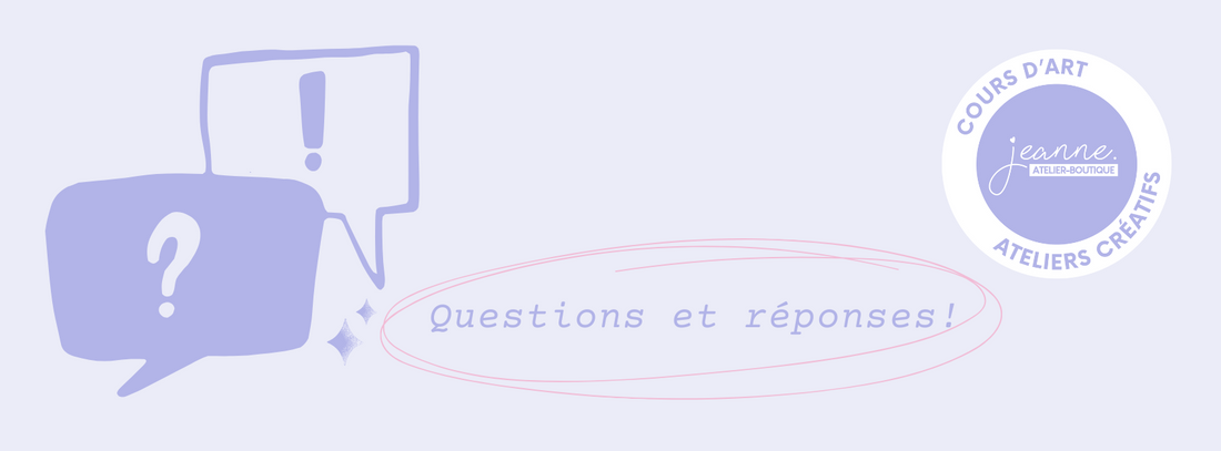 Foire aux questions (FAQ) – Réorientation de Jeanne Atelier-Boutique