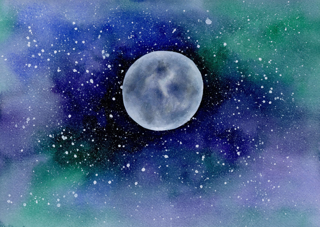 Tutoriel: Lune à l’aquarelle