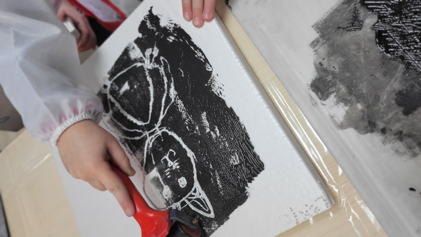 Atelier d'initiation à la gravure et impression (6 à 9 ans)