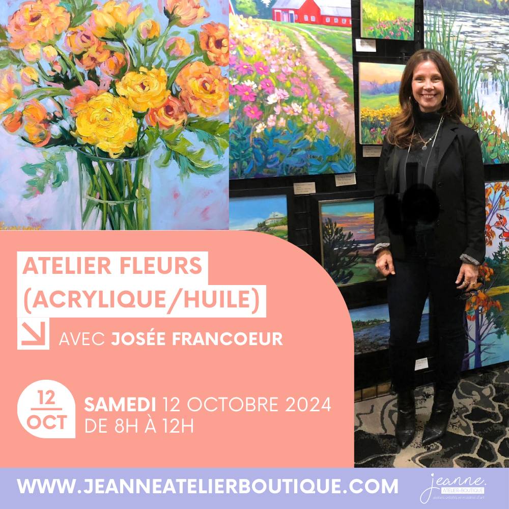 Peindre les fleurs avec Josée Francoeur