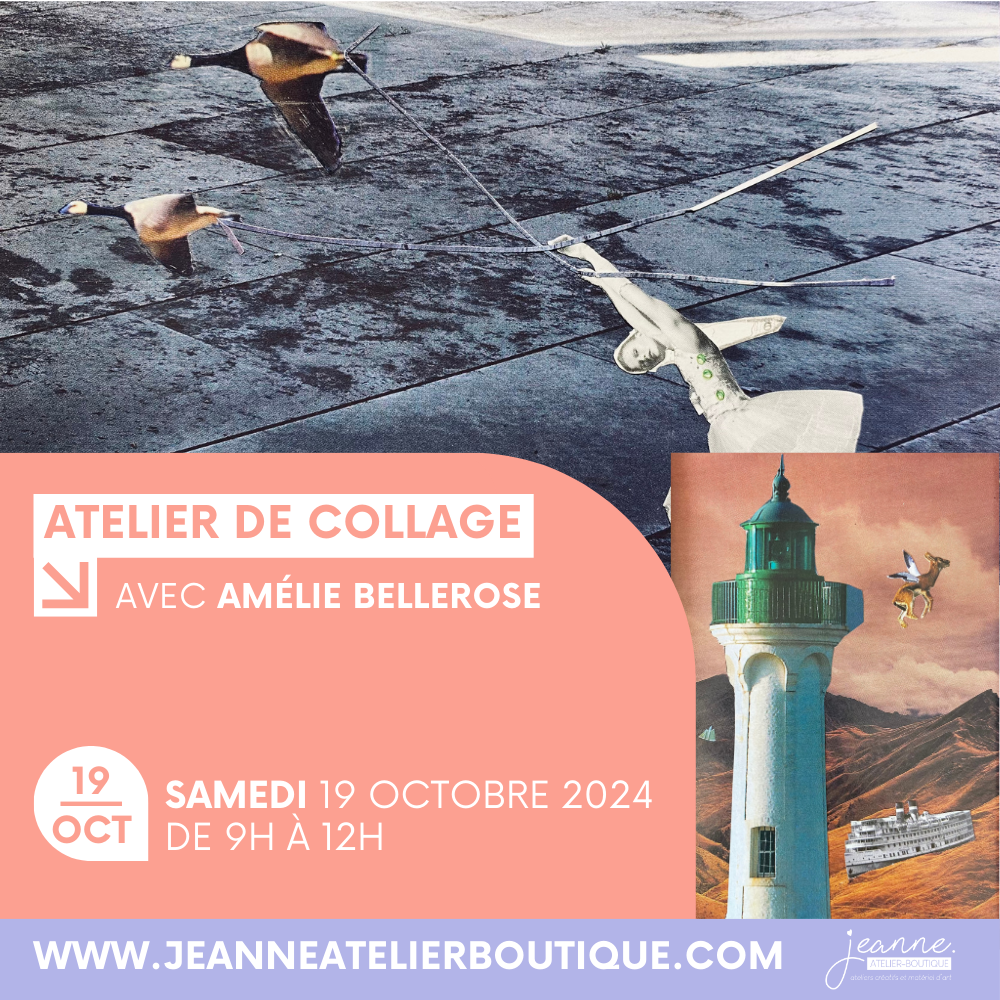 Atelier d'initiation au collage artistique avec Amélie Bellerose **ANNULÉ**