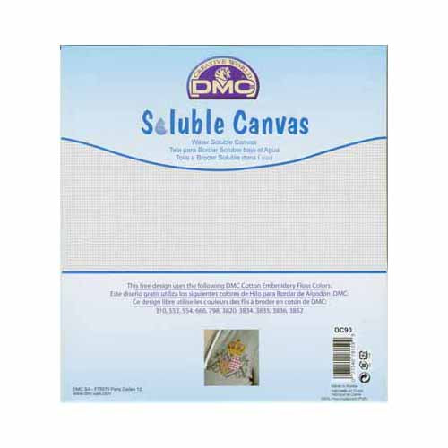 Canevas soluble DMC 14ct. - transparent - 20.3 x 21.6cm