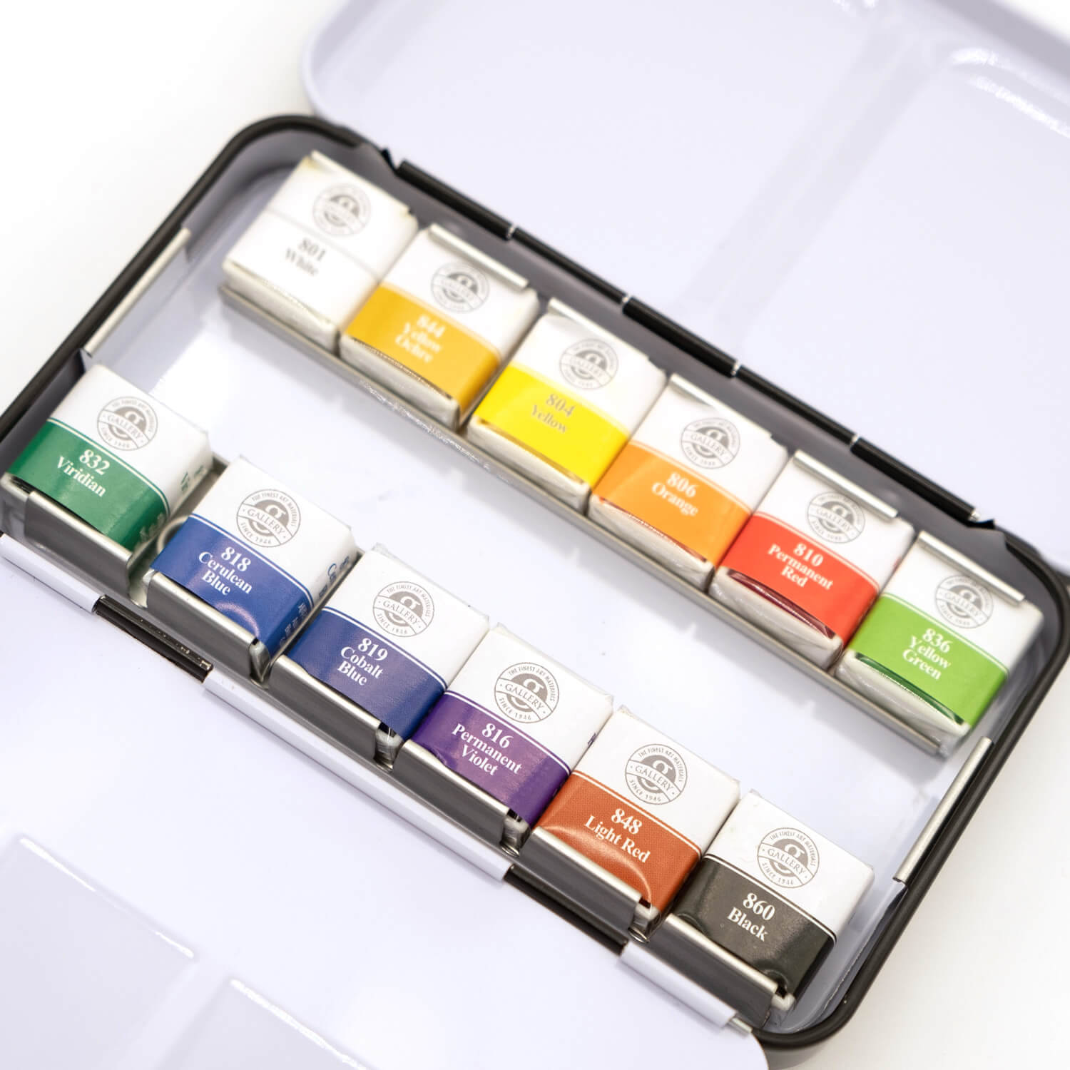  MUNGYO Professional Watercolor Set, Tin Case, 12 Count